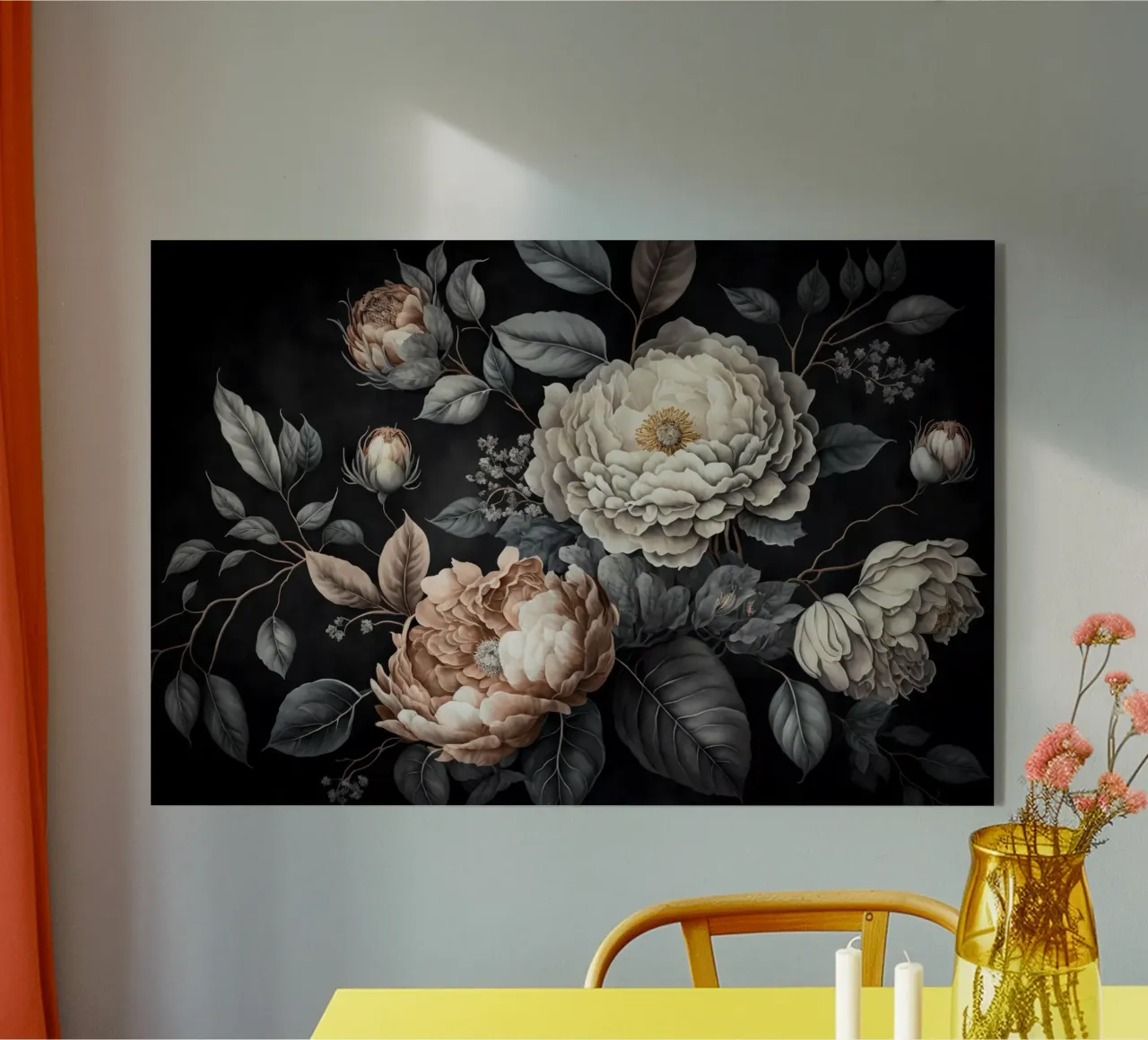 Vibrazioni vittoriane Fiori opulenti plexiglass da Andrea Haase Floral Passion