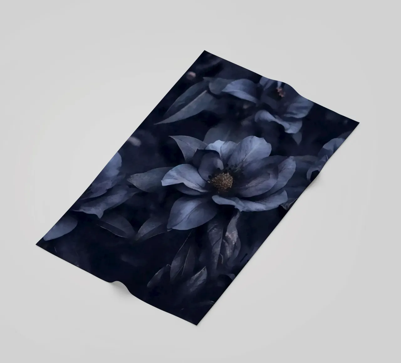 Blue Floral Mood Large Blooms beach towel by Andrea Haase Floral Passion