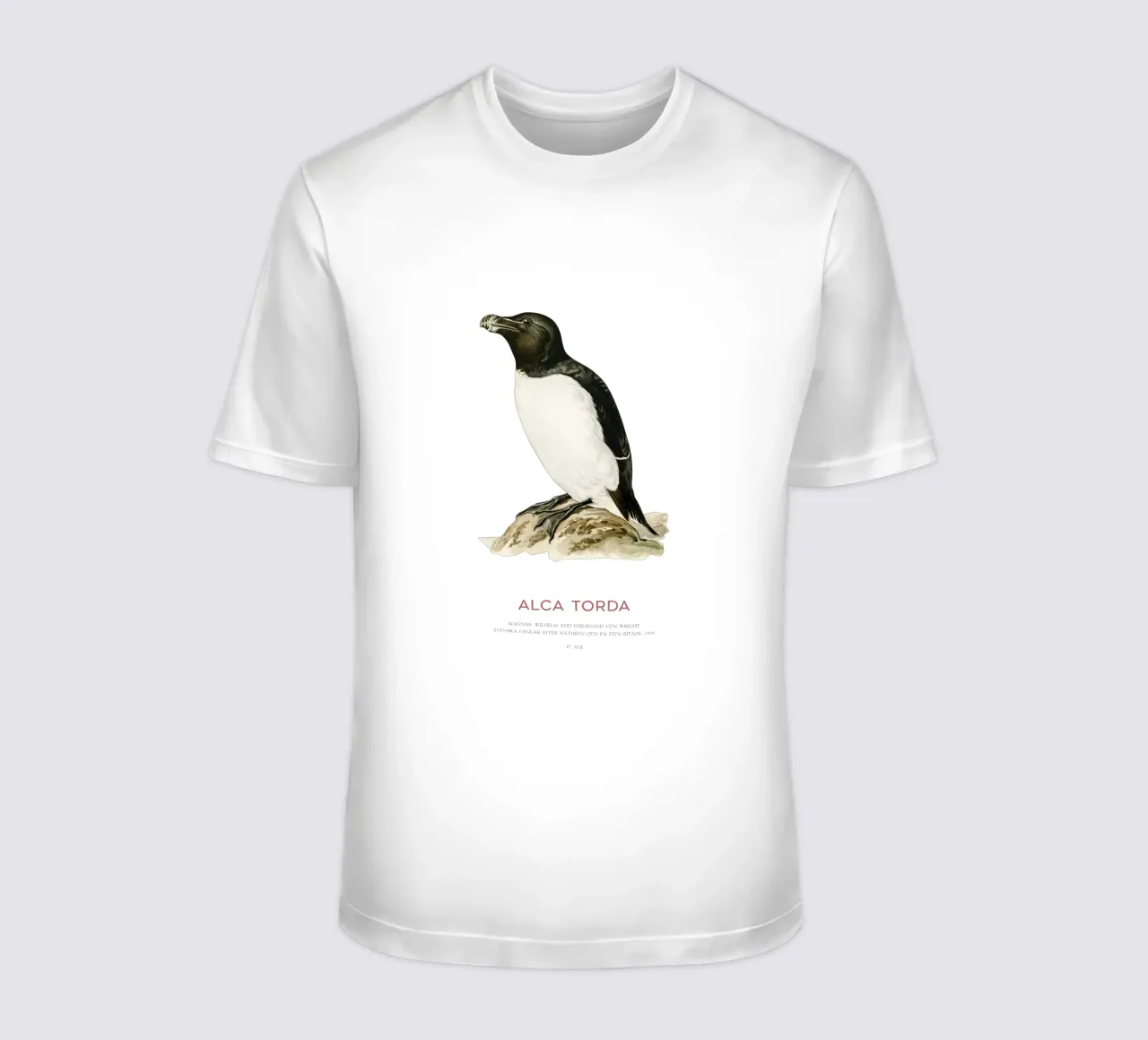 Tordalk oder Alca torda T-Shirt von Vintagrafica