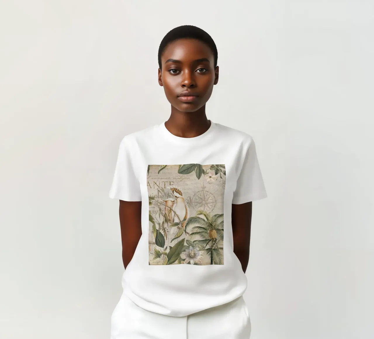 Paradiso dei cacatua d'epoca t-shirt da Andrea Haase Vintage World