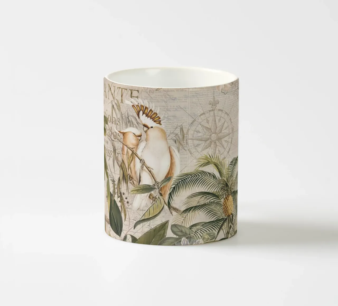 Paradiso dei cacatua d'epoca tazza in ceramica da Andrea Haase Vintage World