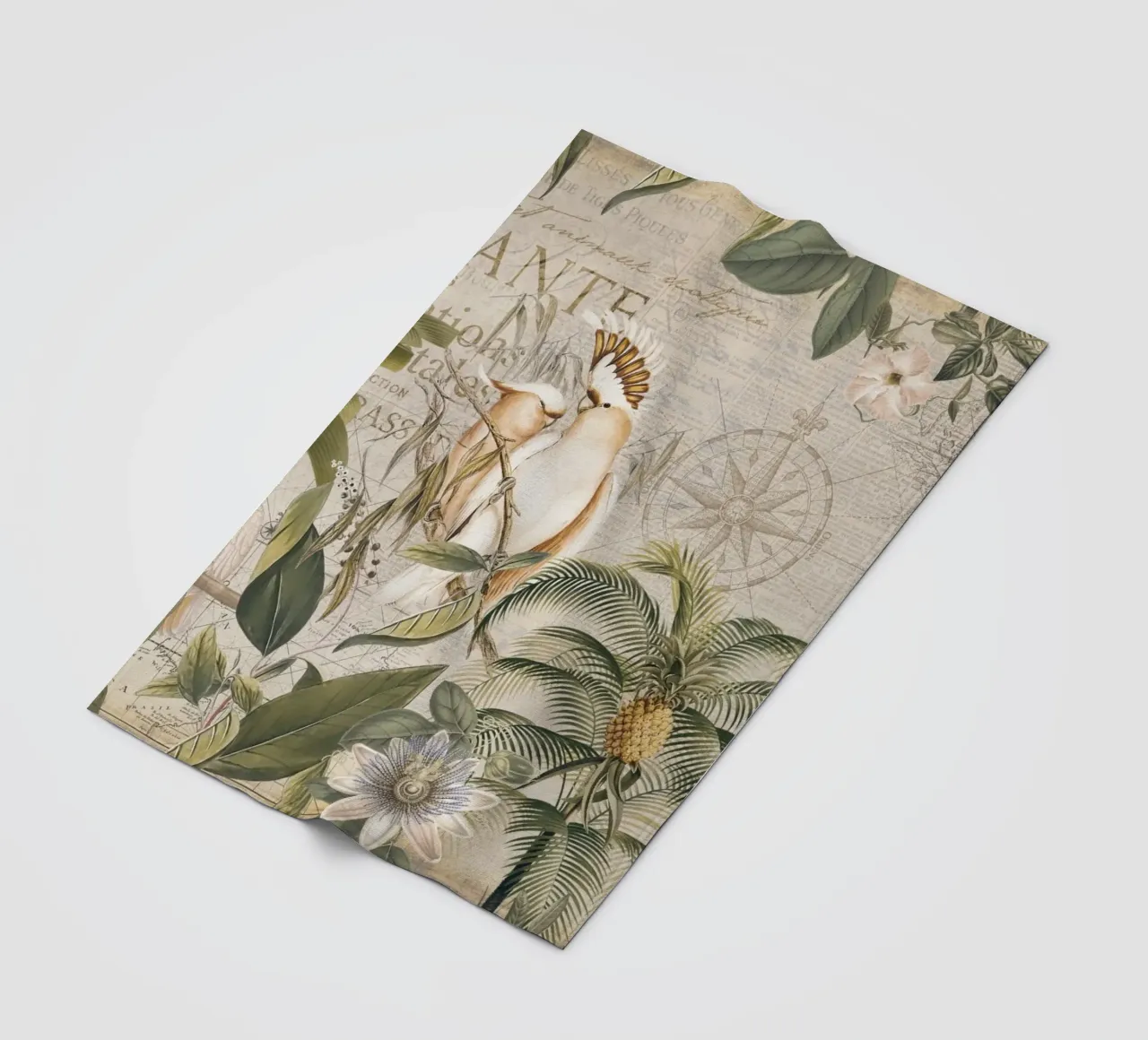 Paradiso dei cacatua d'epoca coperta in pile da Andrea Haase Vintage World