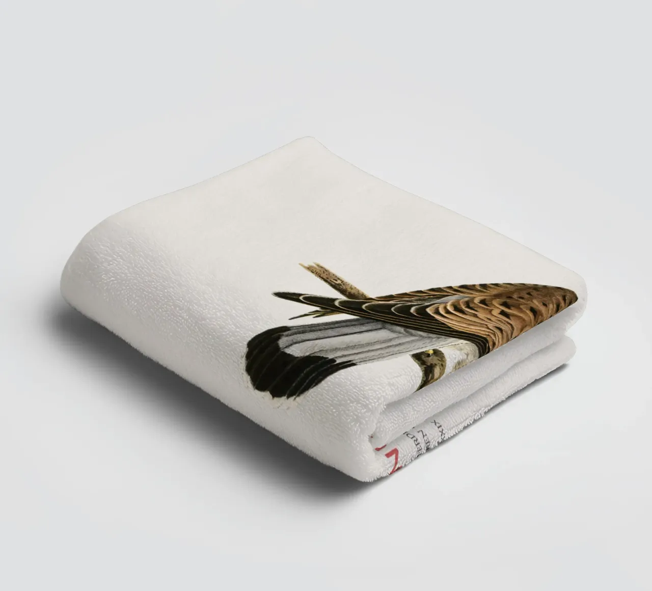 Turmfalke oder Falco tinnunculus Handtuch von Vintagrafica