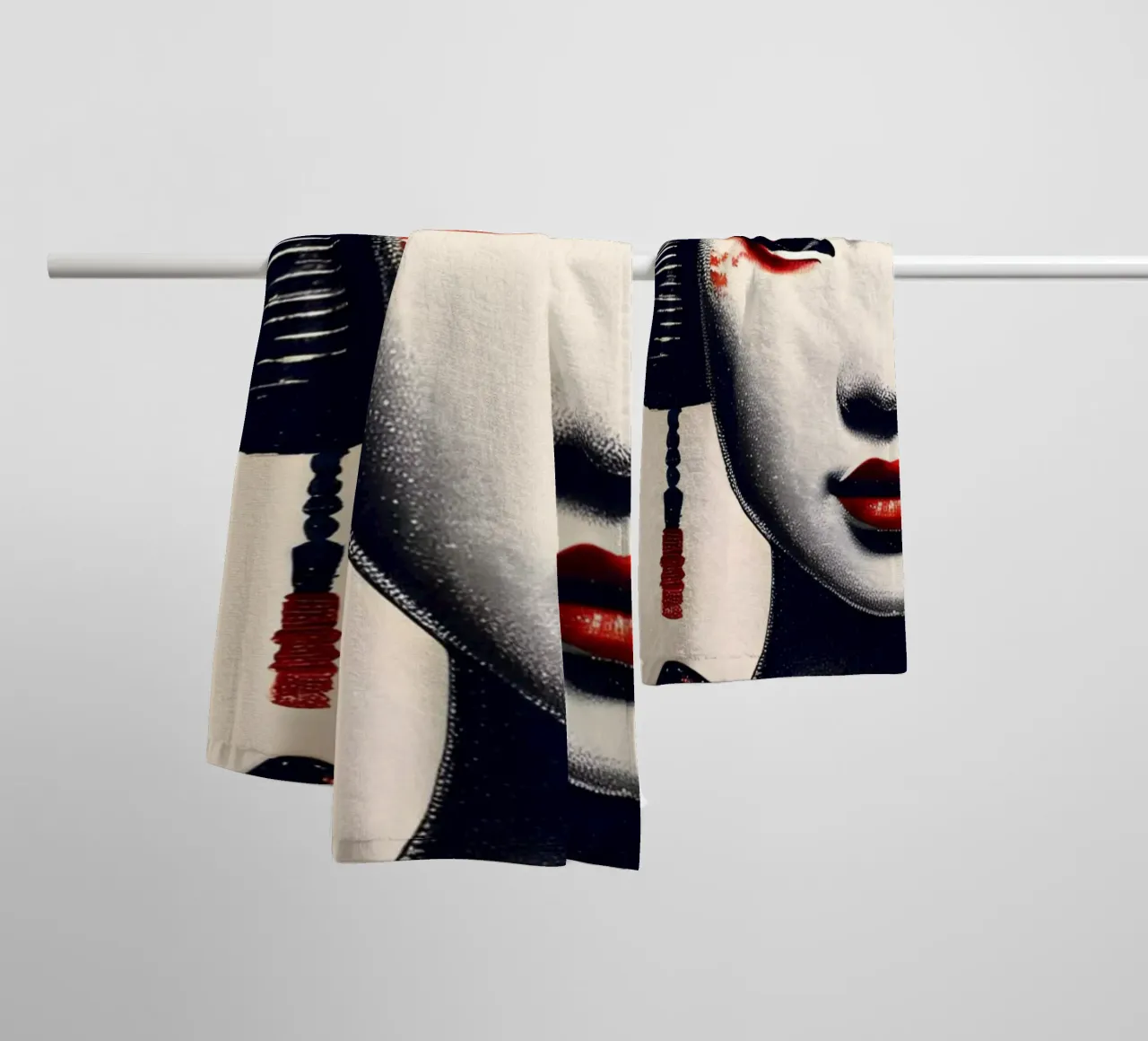 Geisha 3 asciugamano da bagno da Rezh creations