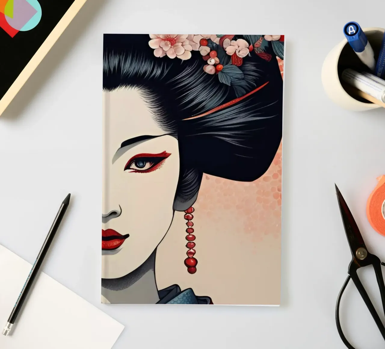 Geisha 4 notebook by Rezh creations