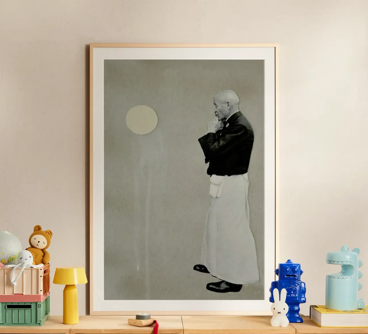 Scarpe ticinese poster con telaio in legno da David Diehl