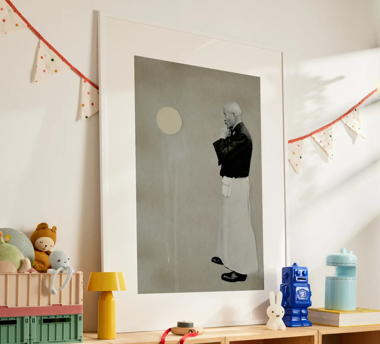 Scarpe ticinese poster con telaio in legno da David Diehl