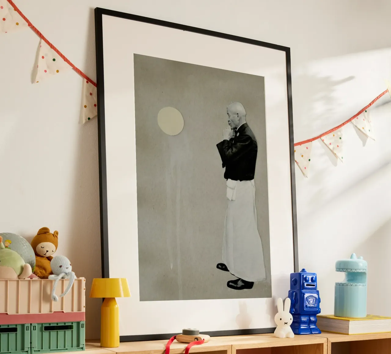 Scarpe ticinese poster con telaio in legno da David Diehl