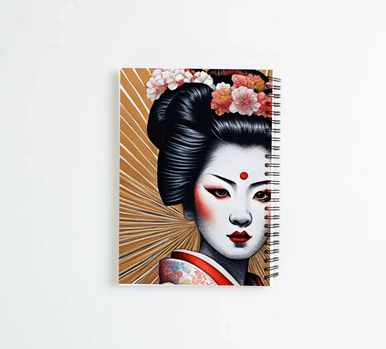 Geisha 5 spiral notebook by Rezh creations