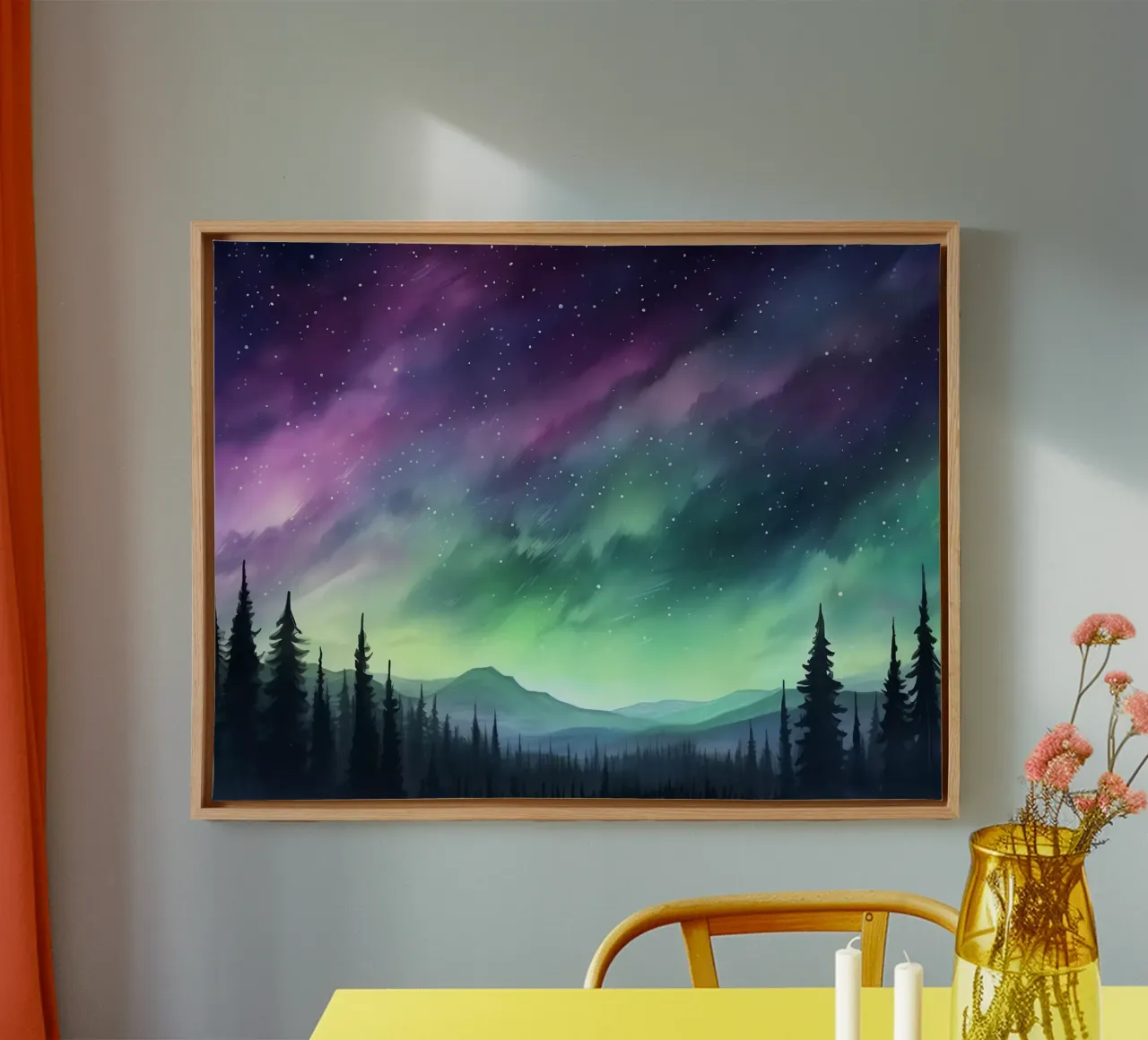Noorderlicht canvas van Théïa's Fantasia World