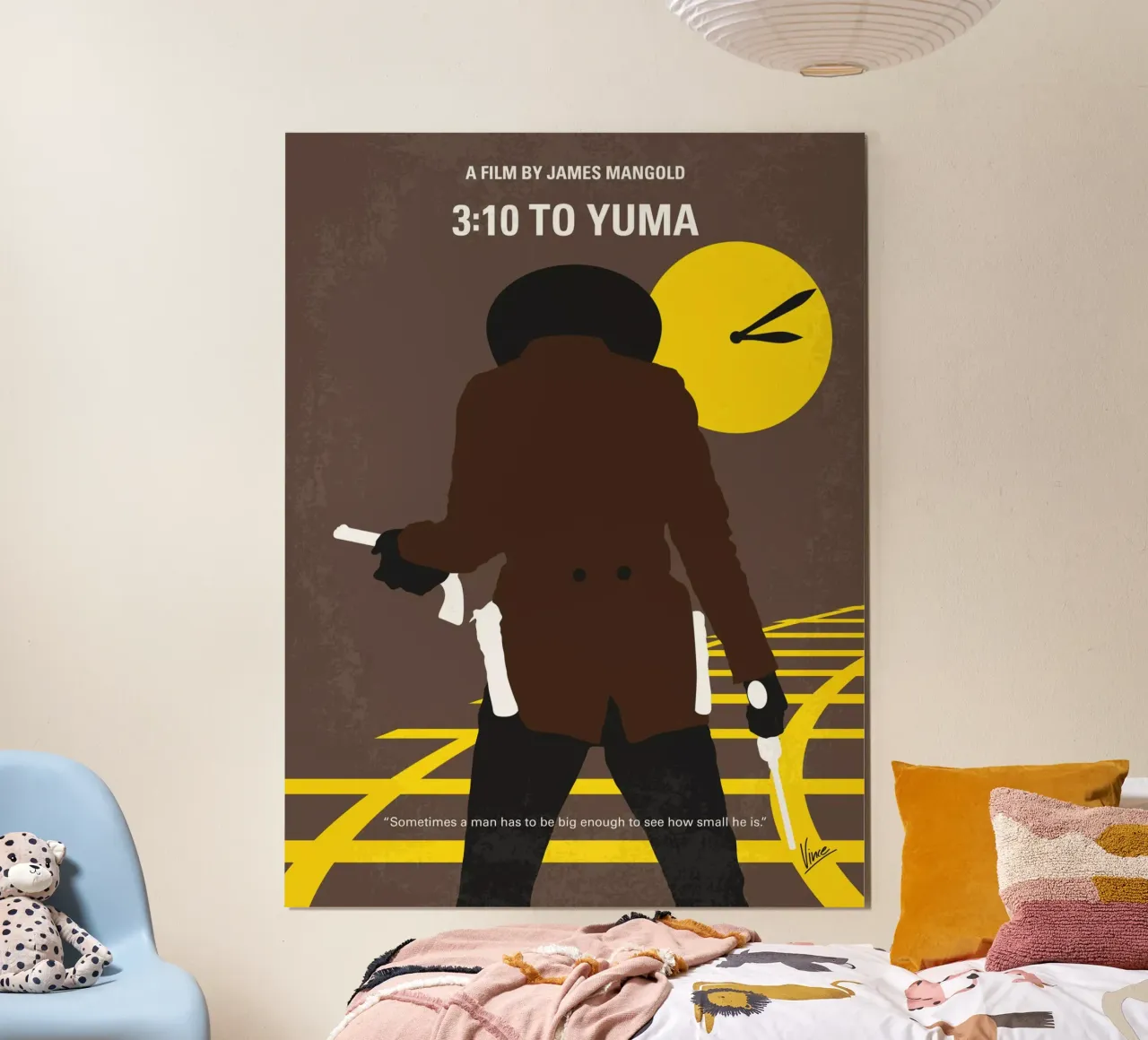 No726 My 310 to Yuma minimal movie poster carta hahnemühle da Chungkong