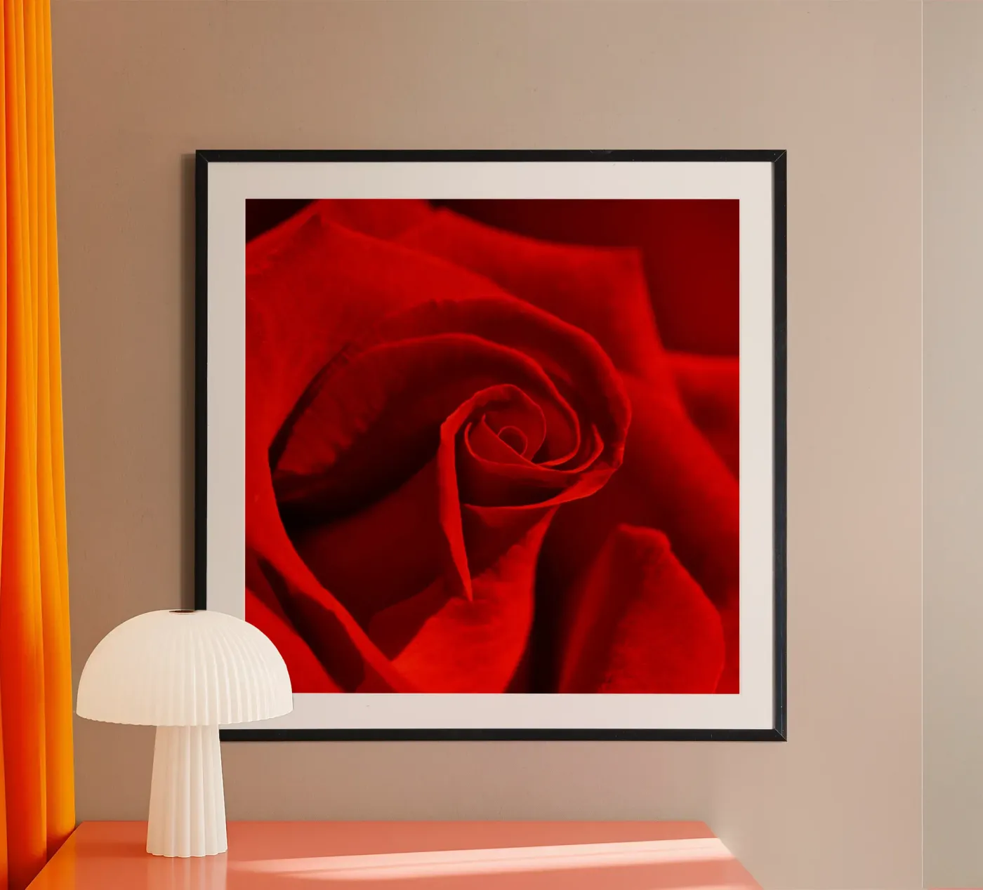 Rosa rossa poster da Atteloi