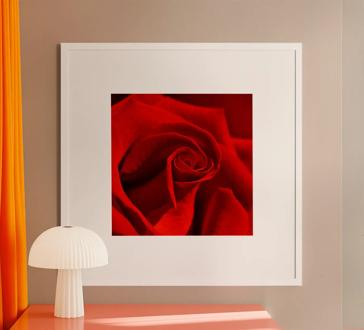 Rosa rossa poster da Atteloi
