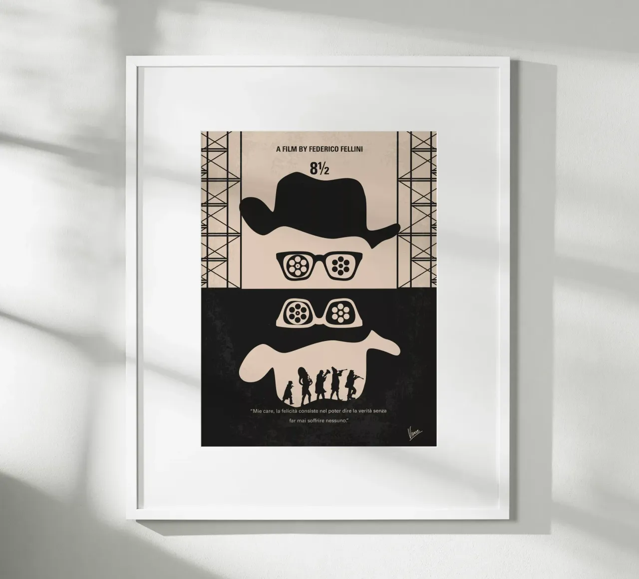 No731 My 8 1 2 minimal movie poster poster da Chungkong