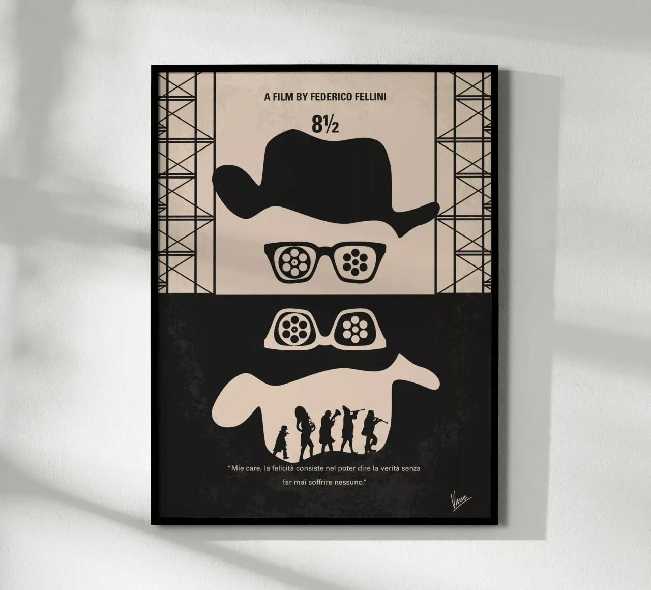 No731 My 8 1 2 minimal movie poster poster da Chungkong