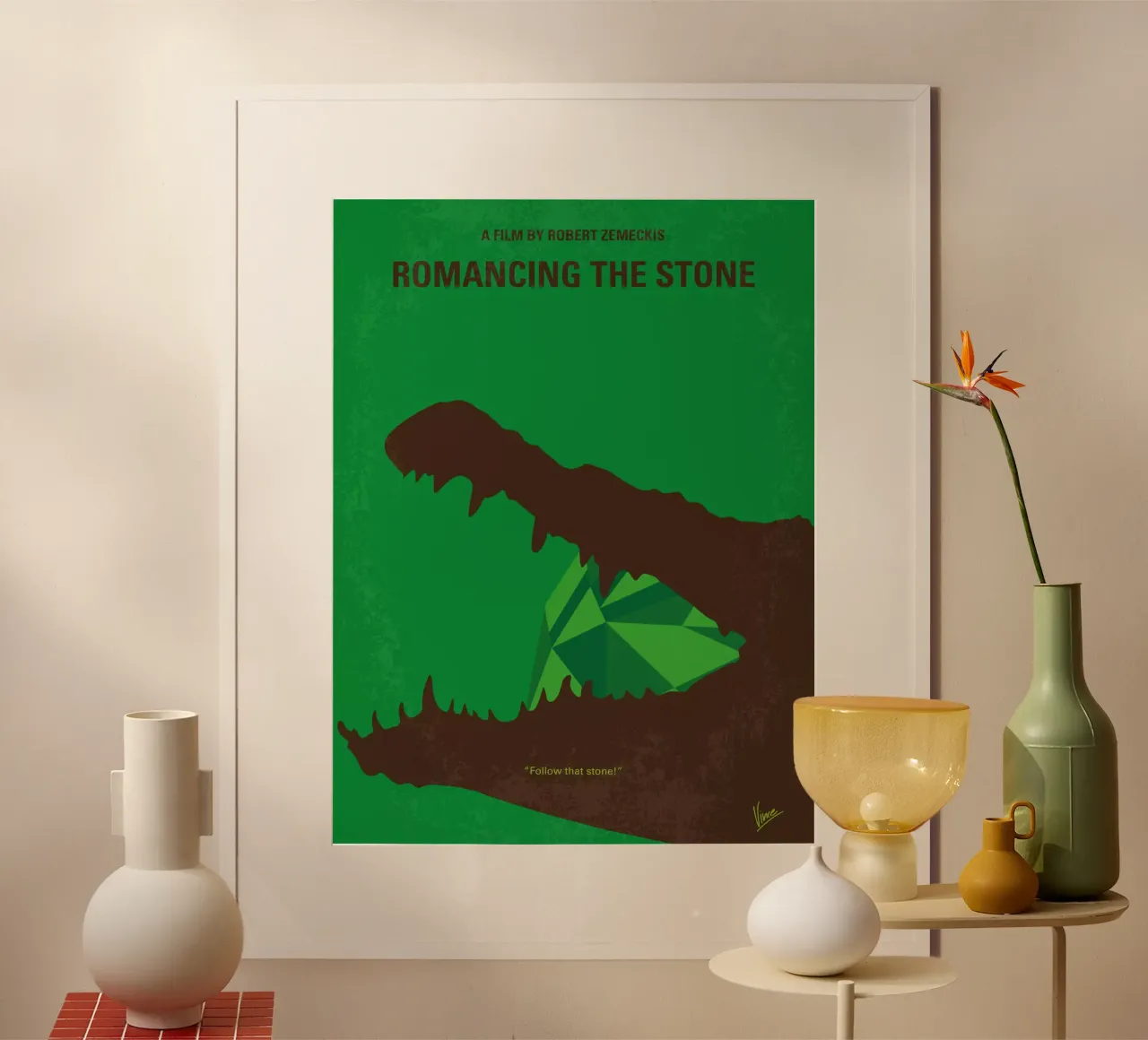 No732 My Romancing the Stone minimal movie poster poster da Chungkong