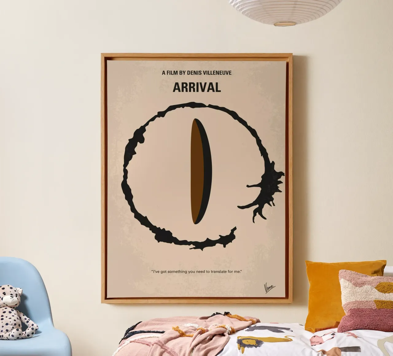 No735 My Arrival minimal movie poster tela con Cornice a cassetta da Chungkong