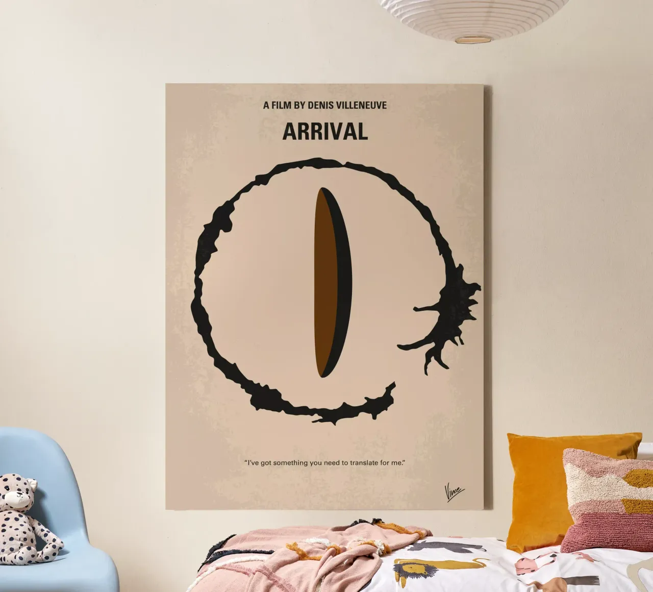 No735 My Arrival minimal movie poster tela con Cornice a cassetta da Chungkong
