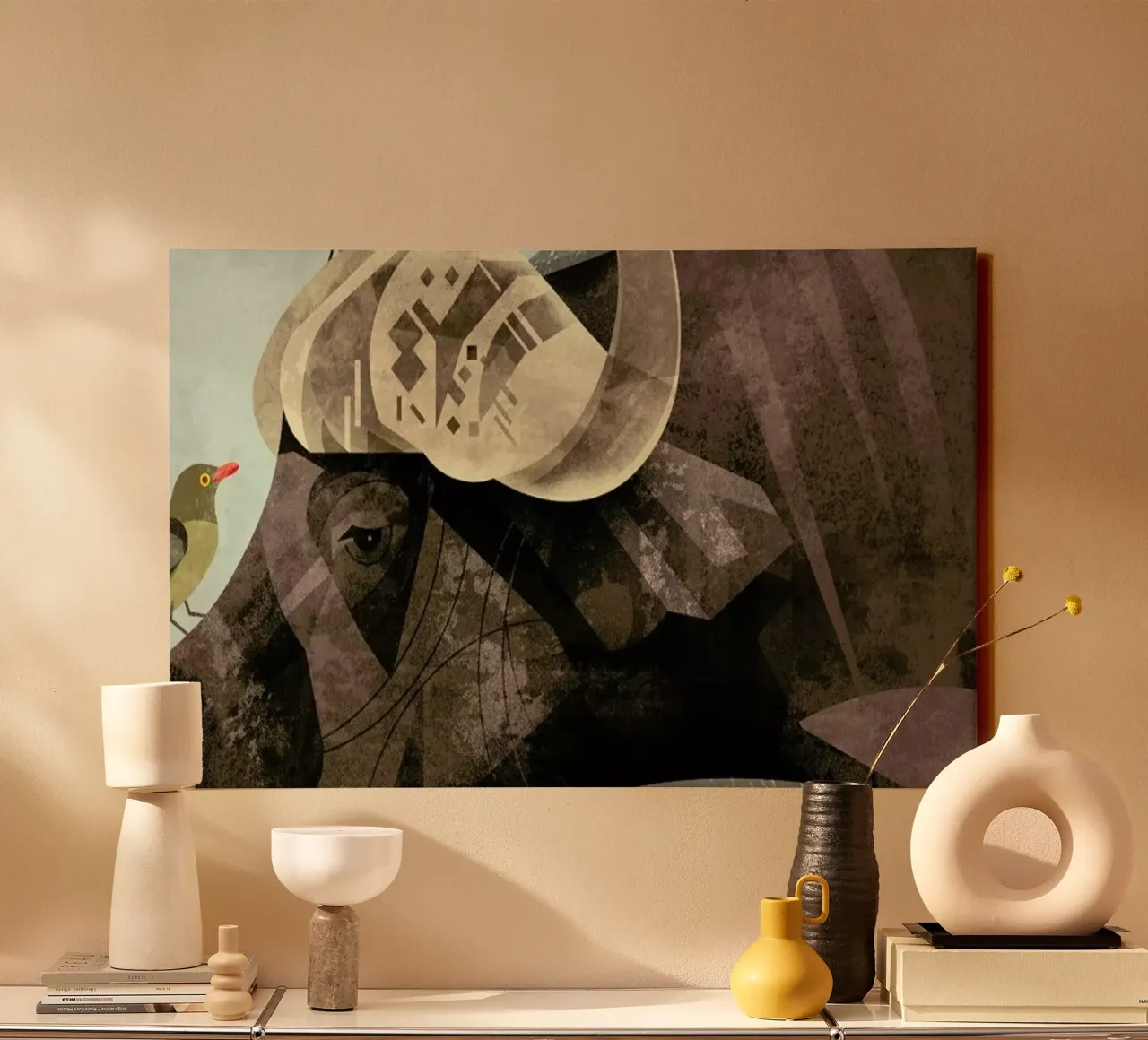 Buffalo canvas van Dieter Braun