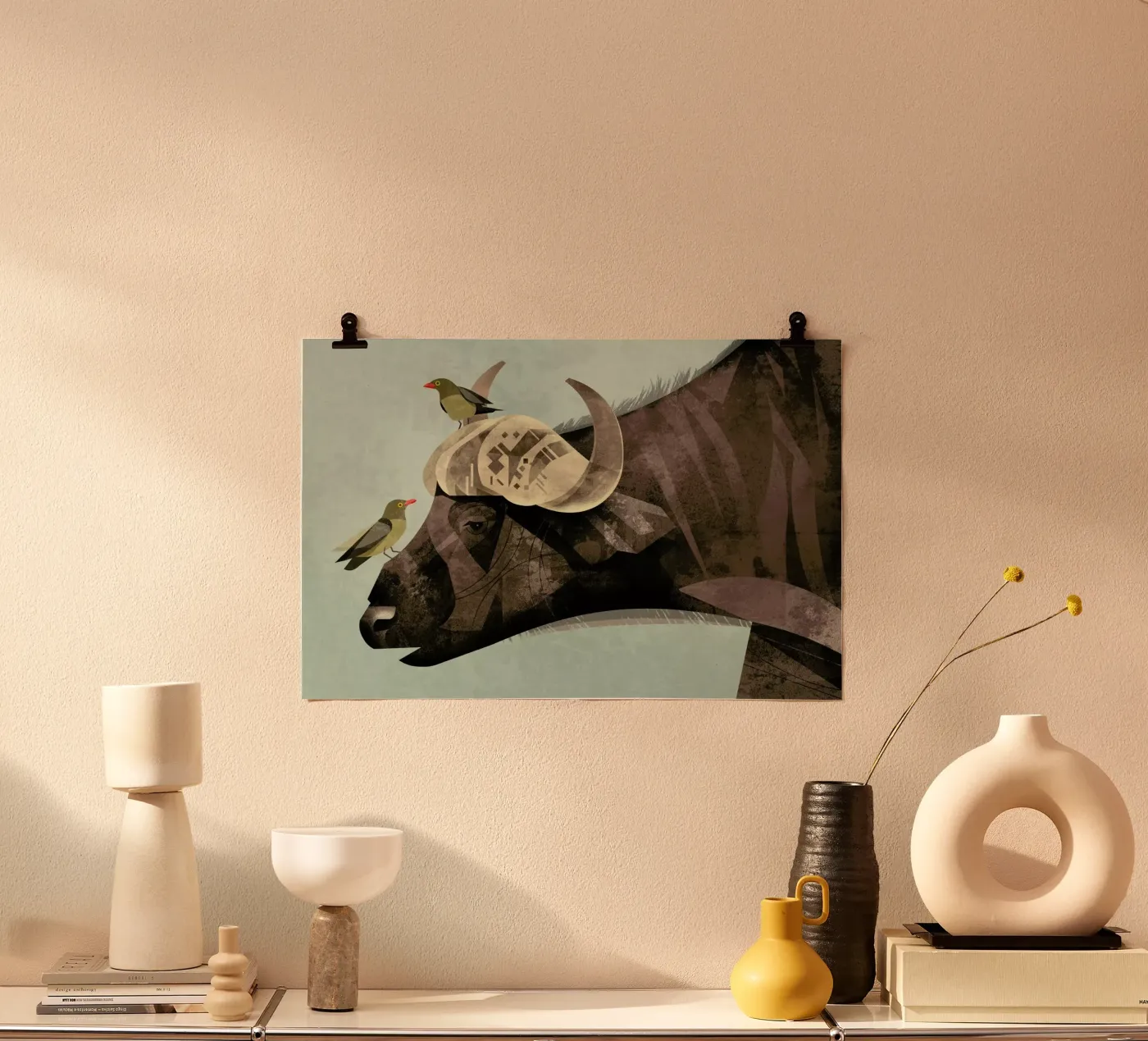 Buffalo poster van Dieter Braun