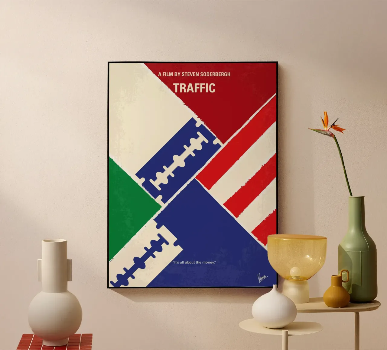 No739 My Traffic minimal movie poster plexiglass da Chungkong