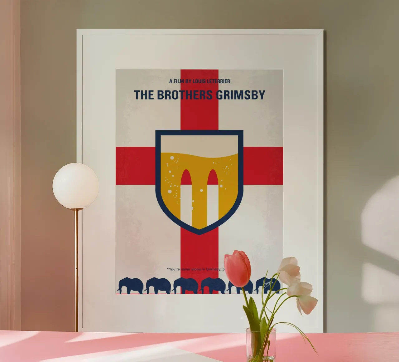 No741 My Grimsby minimal movie poster poster con telaio in plastica da Chungkong