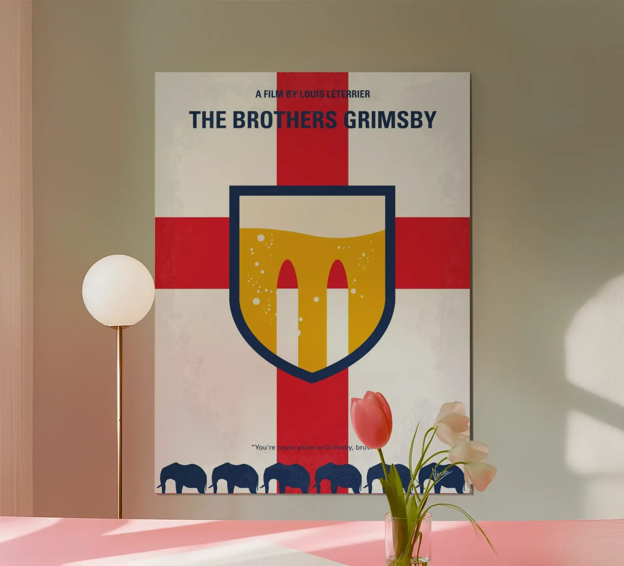 No741 My Grimsby minimal movie poster poster con telaio in plastica da Chungkong