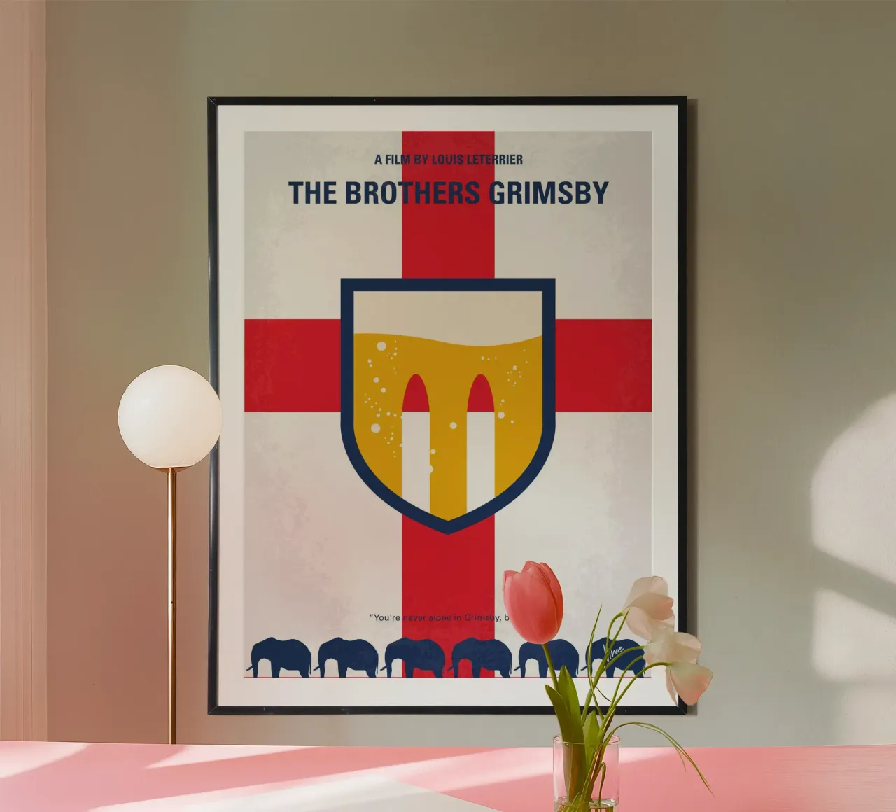 No741 My Grimsby minimal movie poster poster con telaio in plastica da Chungkong