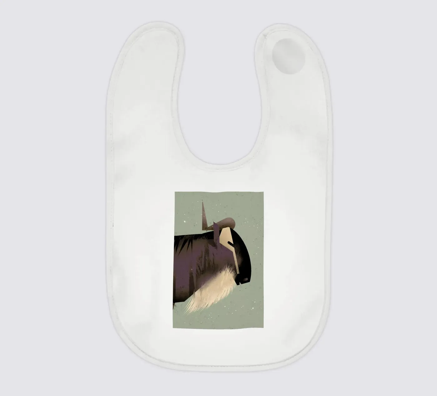 Wildebeast baby bib by Dieter Braun
