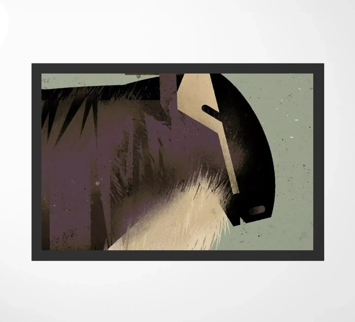 Wildebeast Fußmatte von Dieter Braun