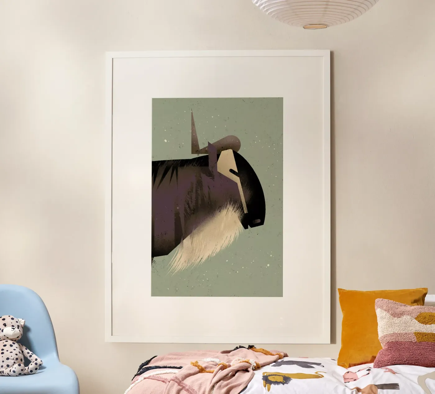 Wildebeast poster van Dieter Braun