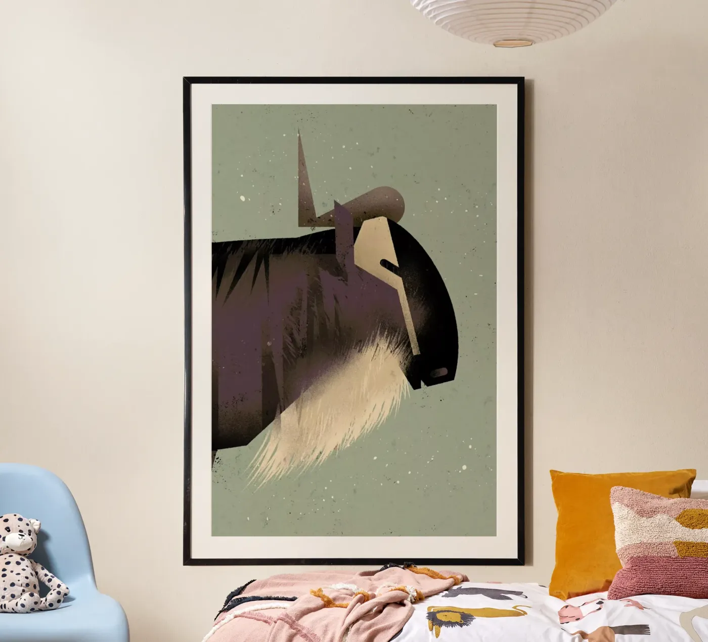Wildebeast poster van Dieter Braun