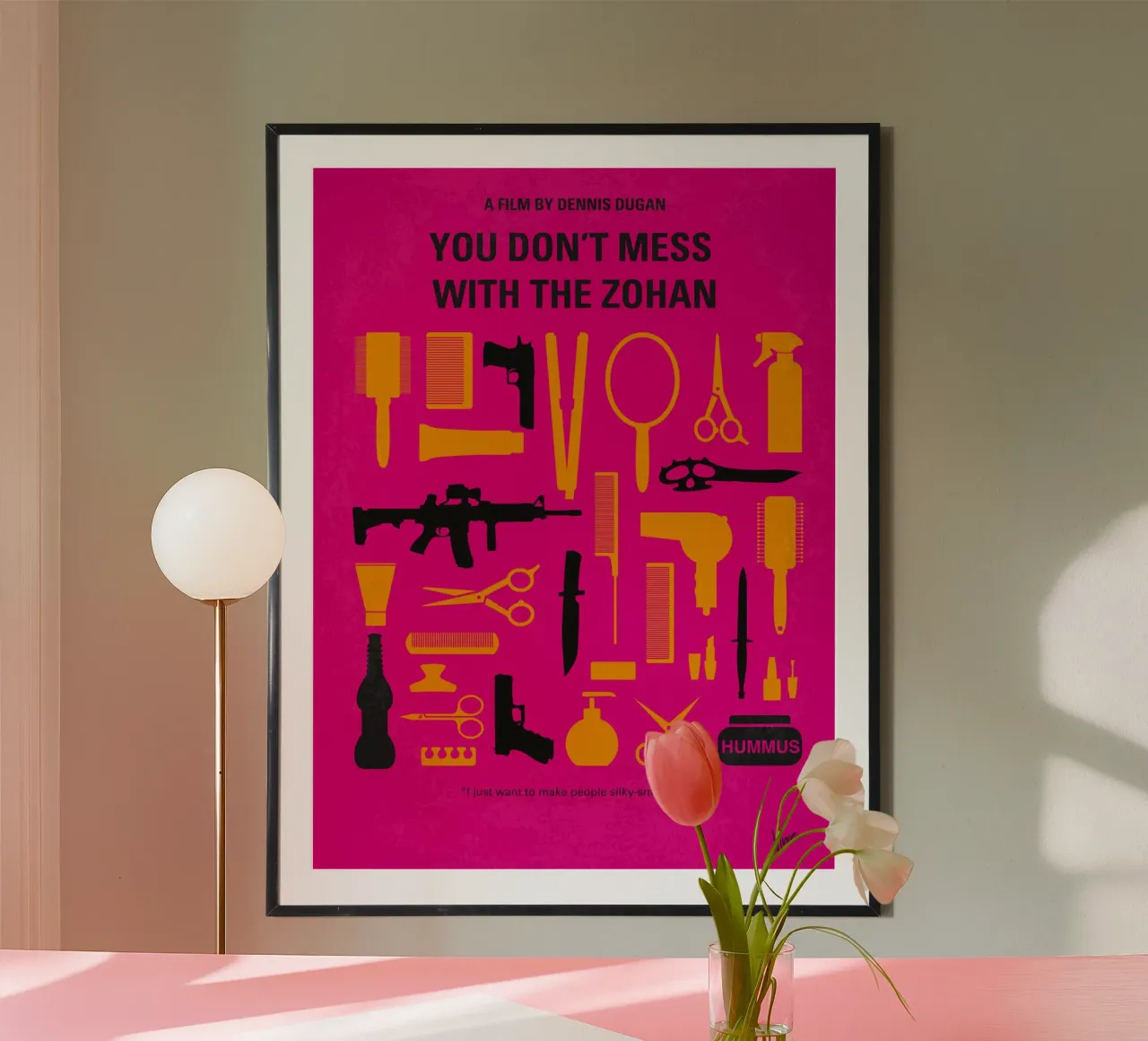 No743 My You Dont Mess with the Zohan minimal movie poster poster da Chungkong