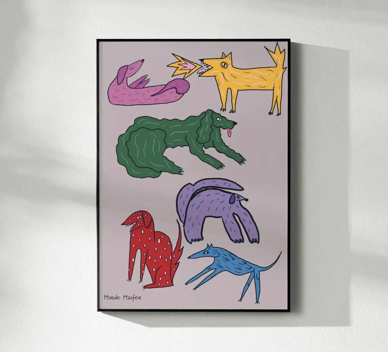 Hundemotiv plexiglass da suncoloredberlin