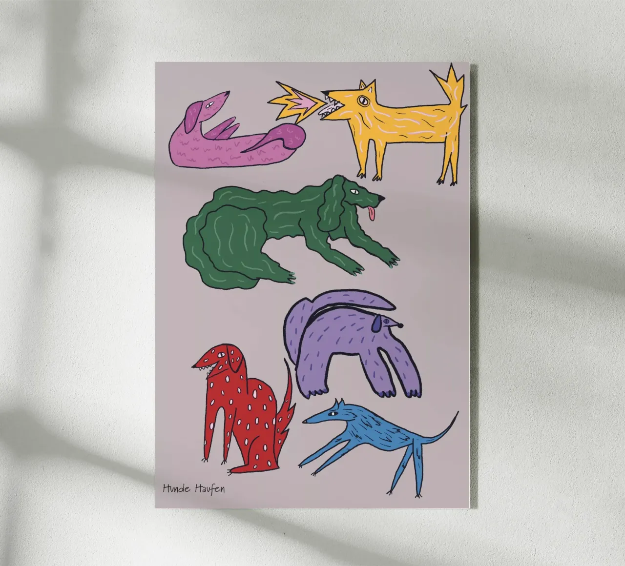 Hundemotiv plexiglass da suncoloredberlin