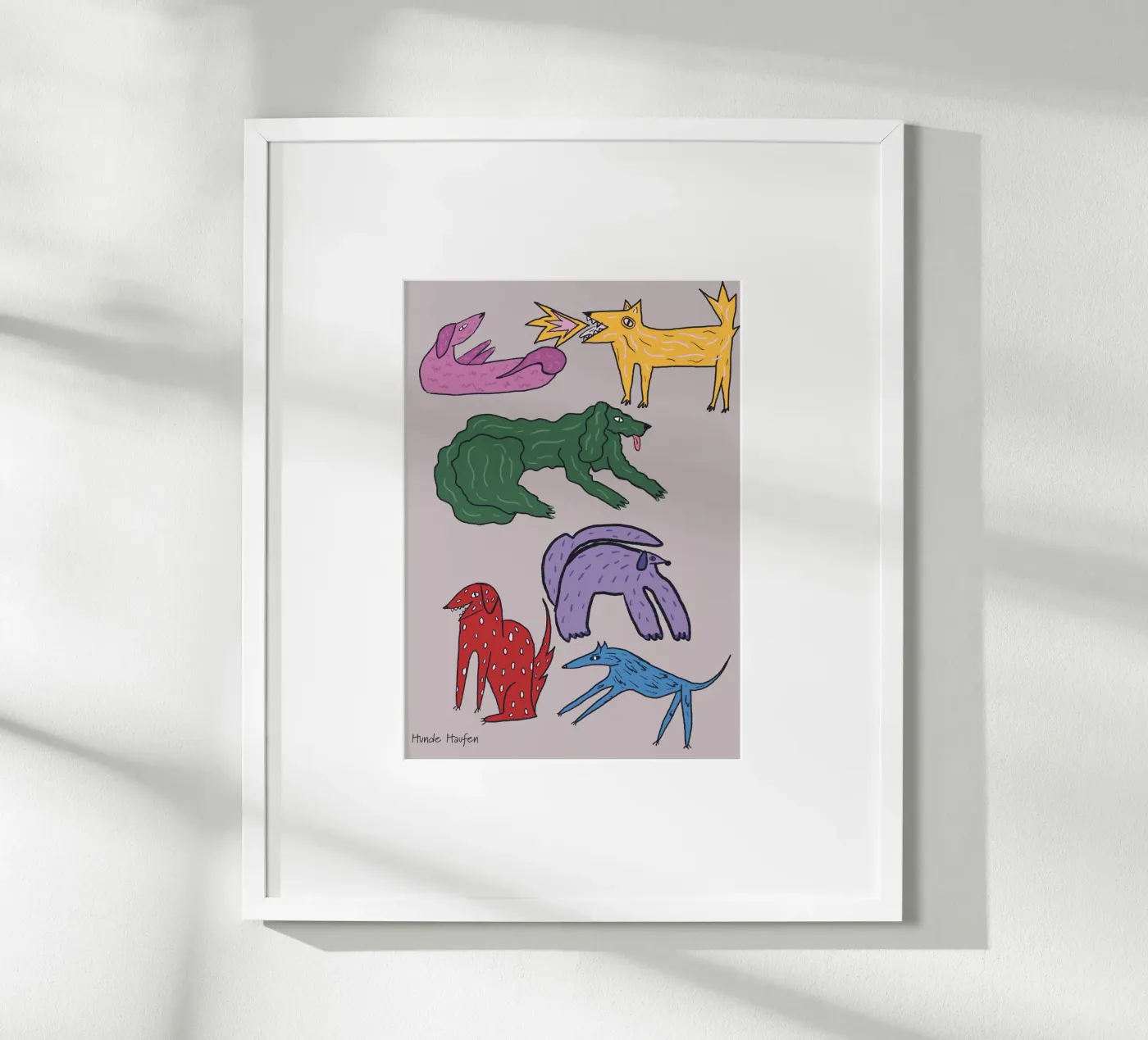 Hundemotiv poster da suncoloredberlin