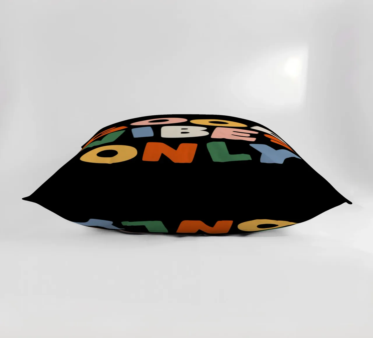 Good Vibes Only Colourful Typografie Design cuscino da THE MOTIVATED TYPE