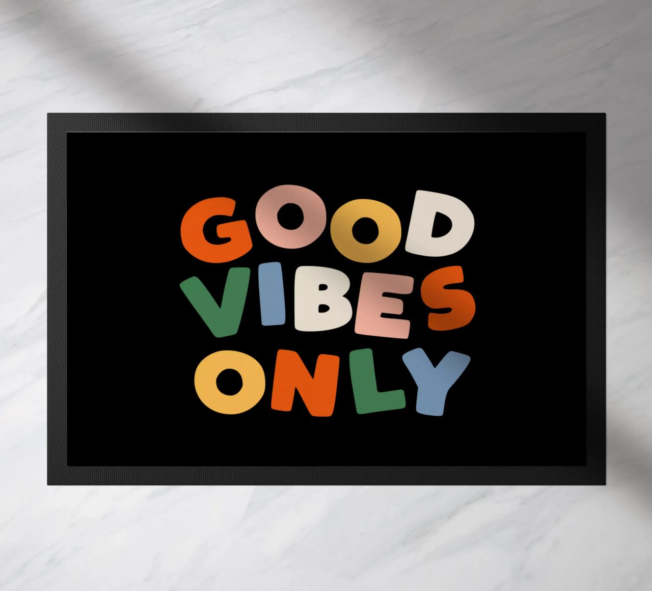 Good Vibes Only Colourful Typografie Design zerbino da THE MOTIVATED TYPE