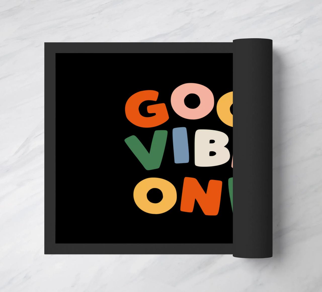 Good Vibes Only Colourful Typografie Design zerbino da THE MOTIVATED TYPE