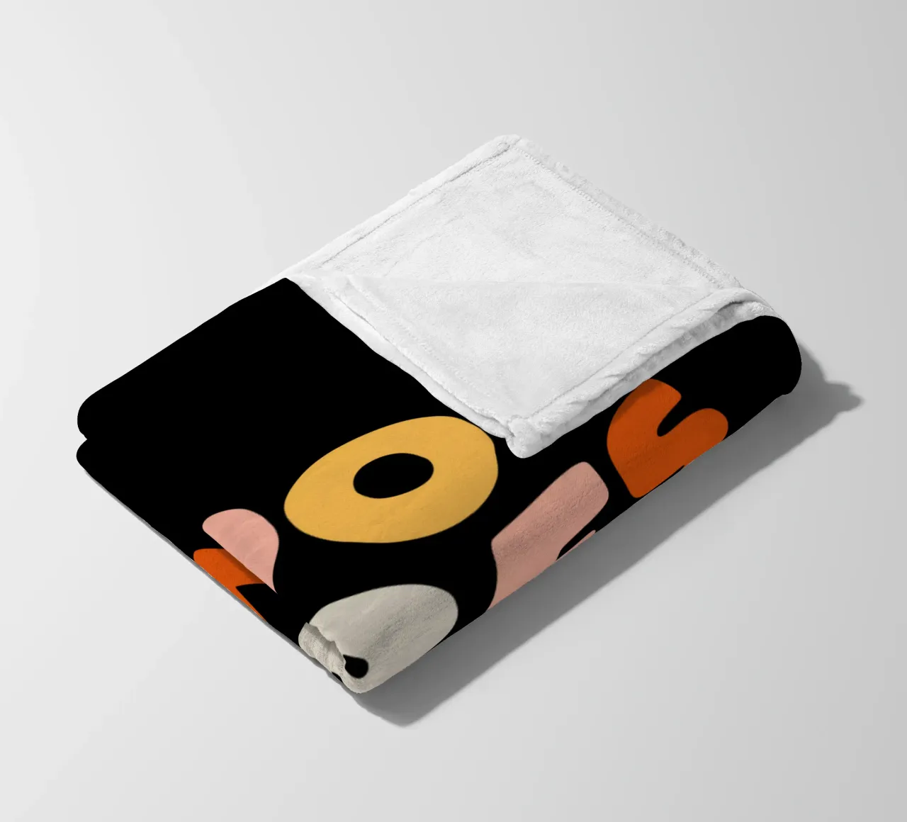Good Vibes Only Colourful Typografie Design coperta in pile da THE MOTIVATED TYPE