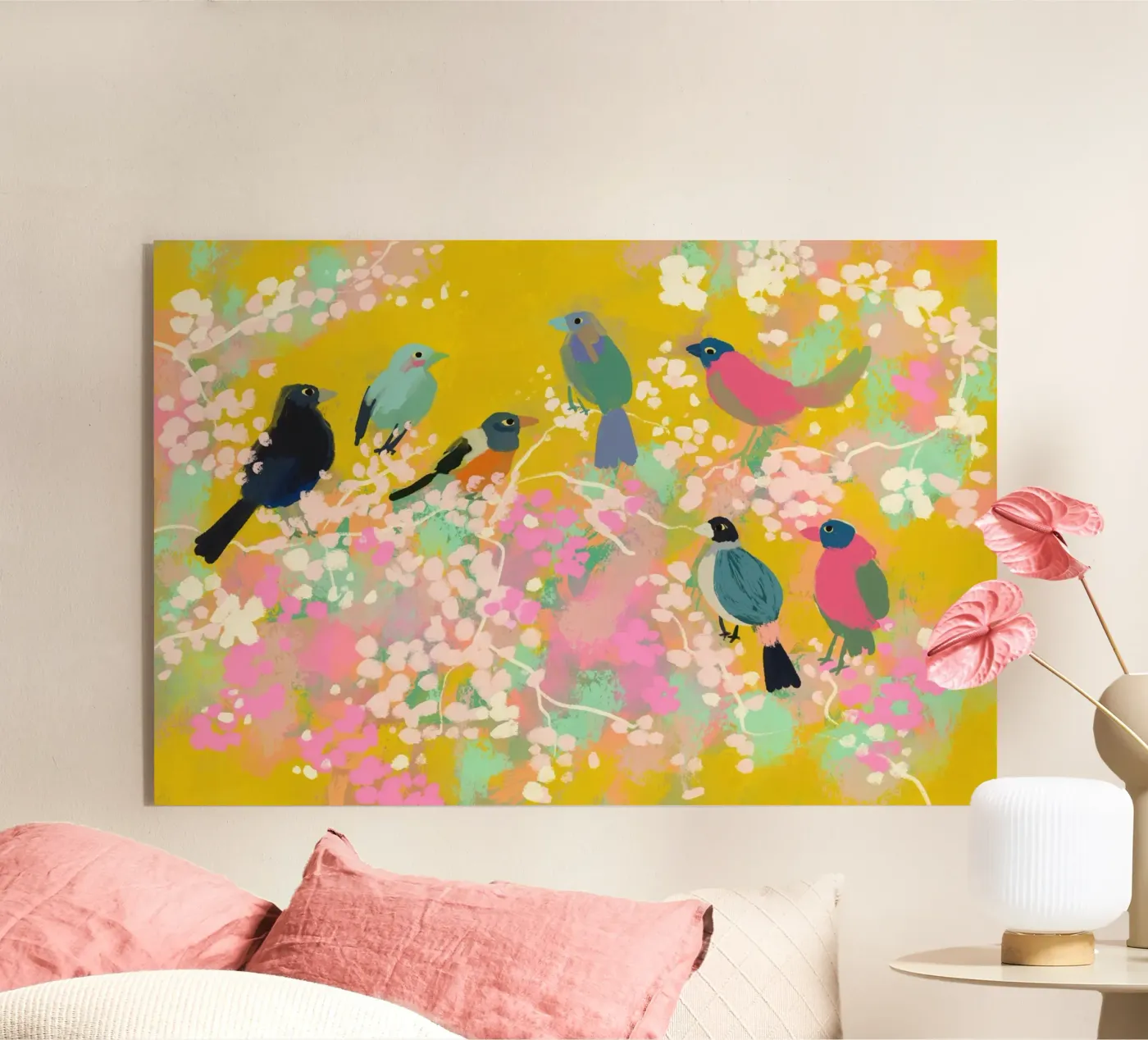 Spring Birds plexiglass da treechild