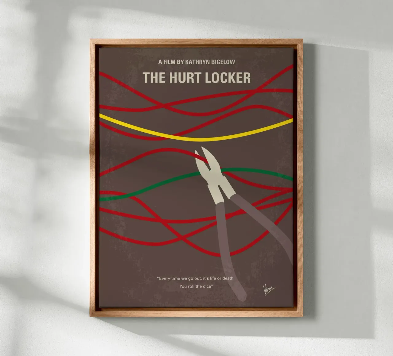 No746 My The Hurt Locker minimal movie poster tela con Cornice a cassetta da Chungkong