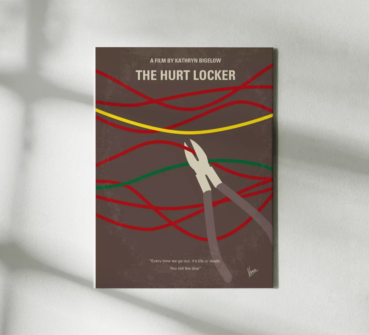 No746 My The Hurt Locker minimal movie poster tela con Cornice a cassetta da Chungkong