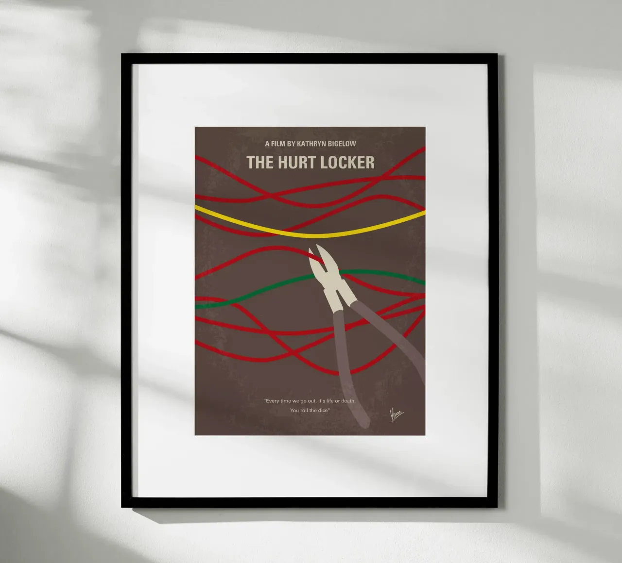 No746 My The Hurt Locker minimal movie poster poster da Chungkong