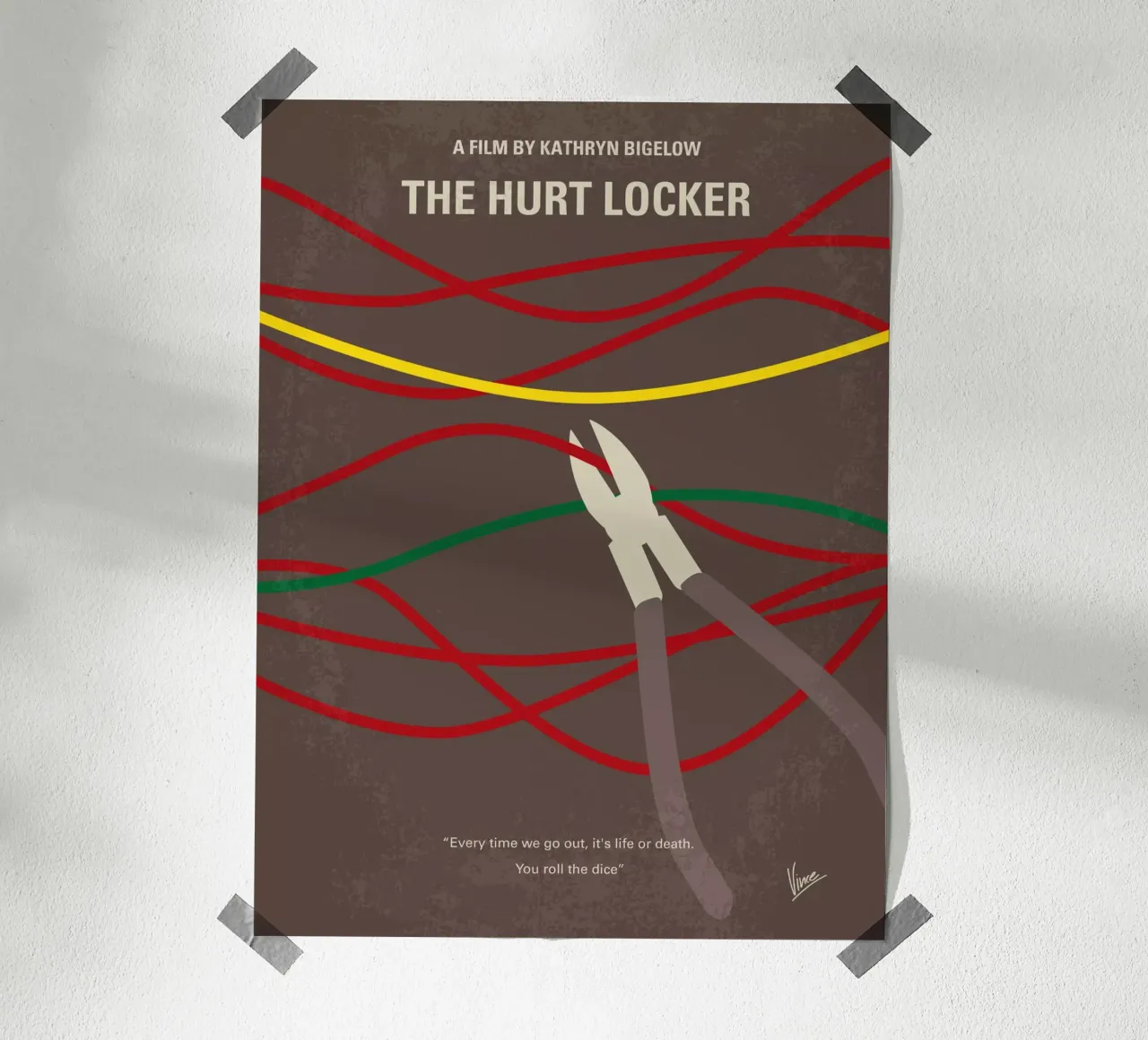 No746 My The Hurt Locker minimal movie poster poster da Chungkong