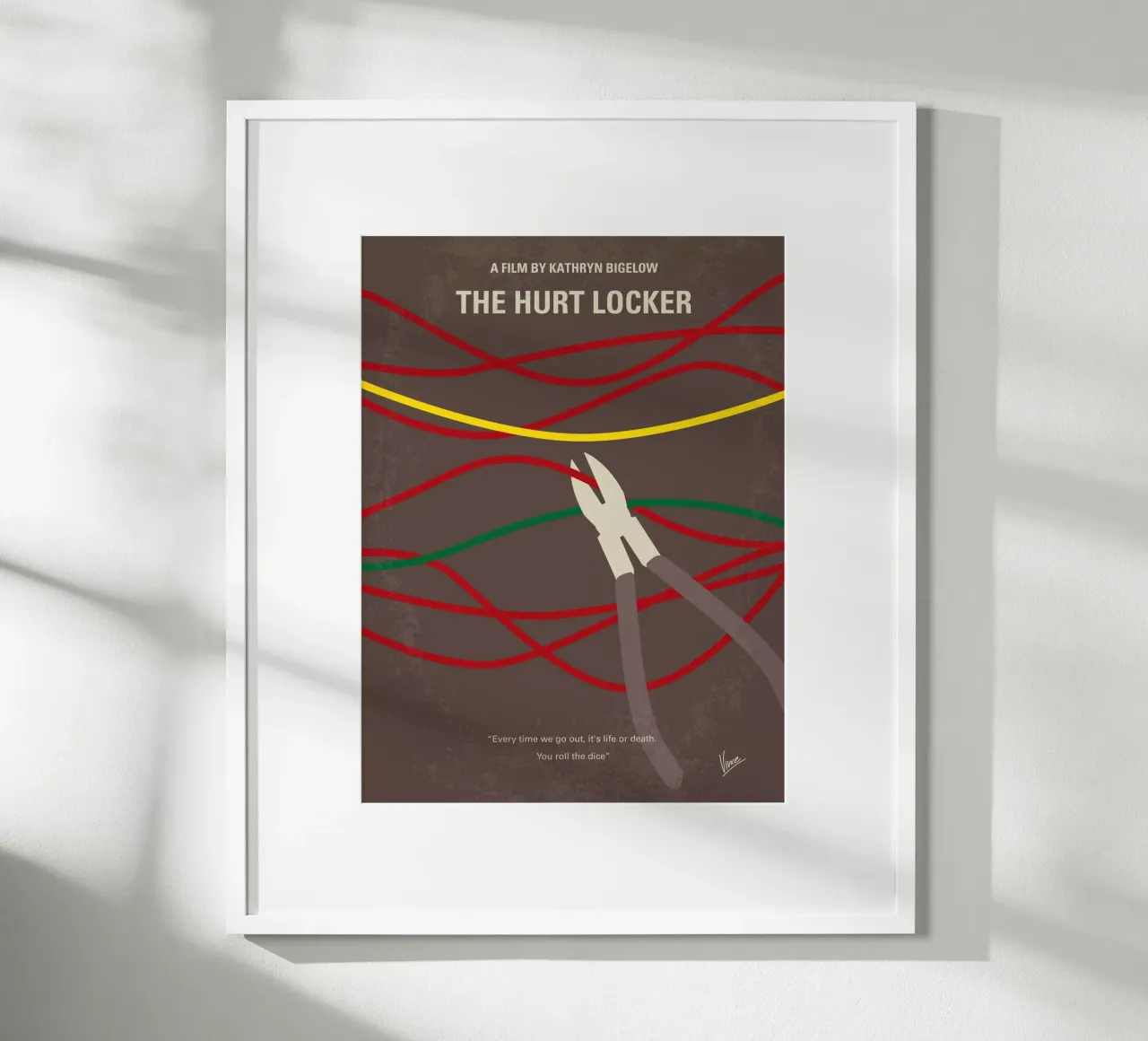 No746 My The Hurt Locker minimal movie poster poster da Chungkong