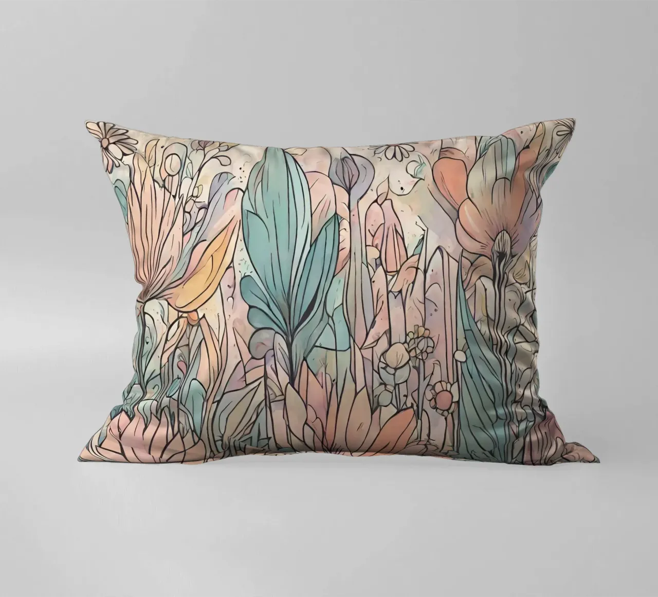 Flower power 6 decorative cushion by Rezh creations