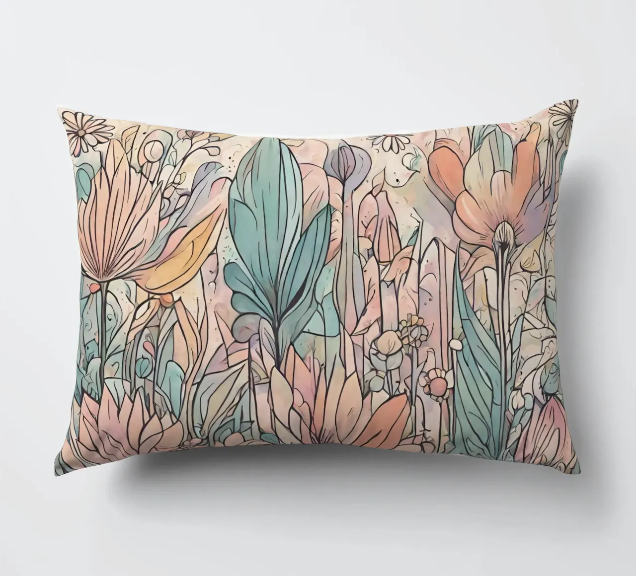 Flower power 6 decorative cushion by Rezh creations