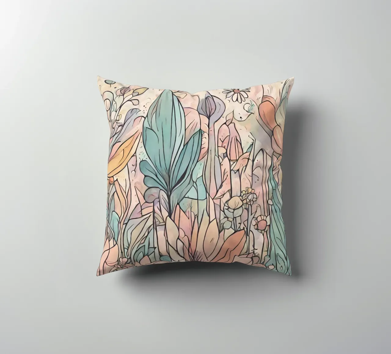 Flower power 6 decorative cushion by Rezh creations