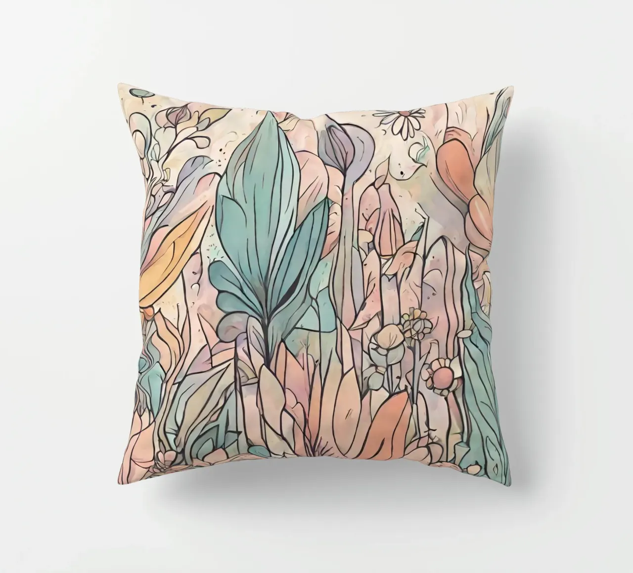 Flower power 6 decorative cushion by Rezh creations